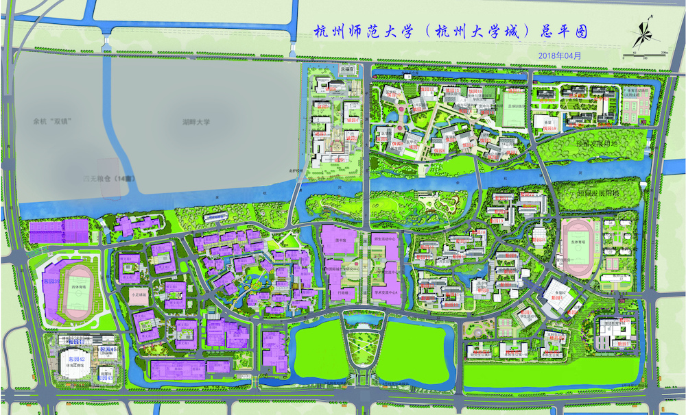 杭州师范大学仓前平面图